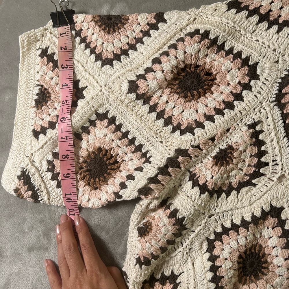 NWT Anthropologie amber crochet cardigan oversized - Picture 14 of 14